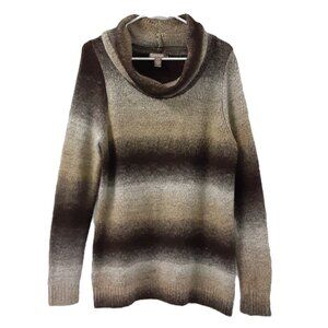 White Stag Woman's Pullover Sweater Size XL 16-18, Cowl Neck Long Sleeve